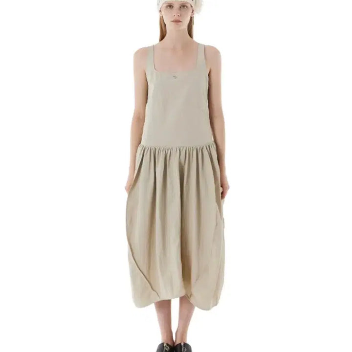 [BUNJANG] CERRIC Balloon Hemline Nylon Dress / 세릭 CERRIC 벌룬 헴라인 나일론 원피스