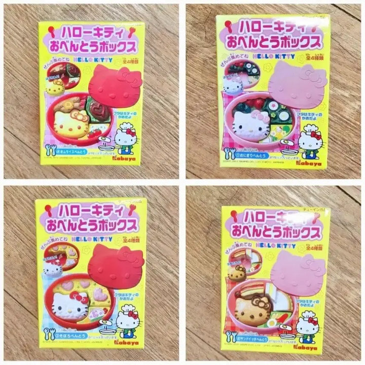 [BUNJANG] Sanrio Hello Kitty Bento Box Set / 도시락 키티4종 세트, 키티도시락 퍼즐 장난감, 키티 벤토, 카바야 키티