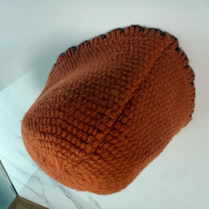 [BUNJANG] Knit Beanie / 오렌지색 털실 니트 모자