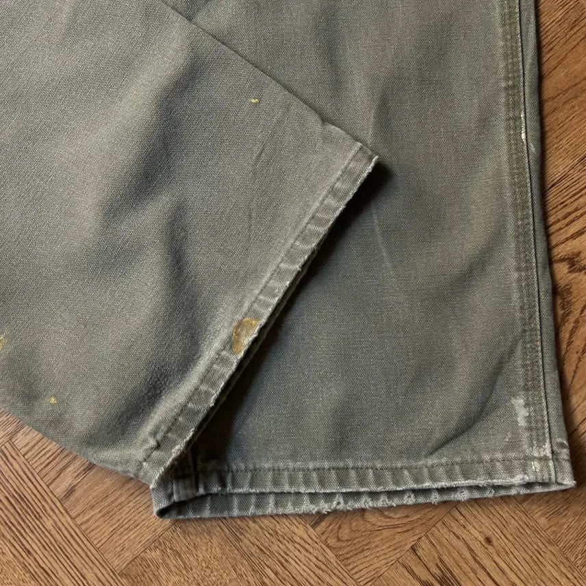 [SOLD OUT] [38]칼하트 USA 모스그린 싱글니 빈티지 워싱 워크팬츠