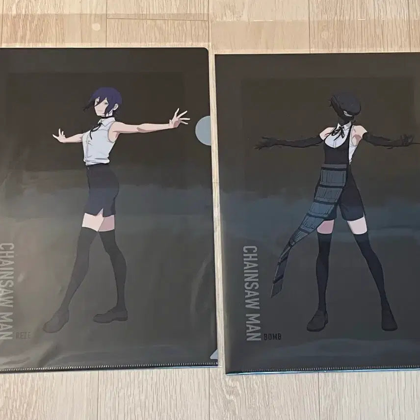 [BUNJANG] Chainsaw Man Reze Tokyo Base Yard Clear File Set / 도쿄 base yard tokyo 한정 체인소맨 레제 클리어파일 세트