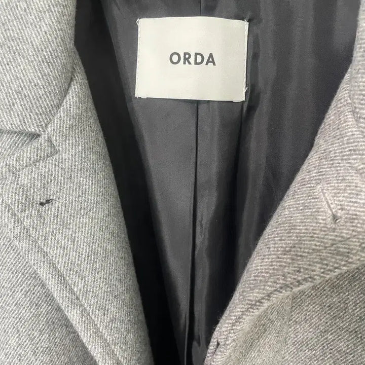 [BUNJANG] UrbanTino Label Overcoat Gray / 어반티노/ 레이블 오버 맥코트 그레이