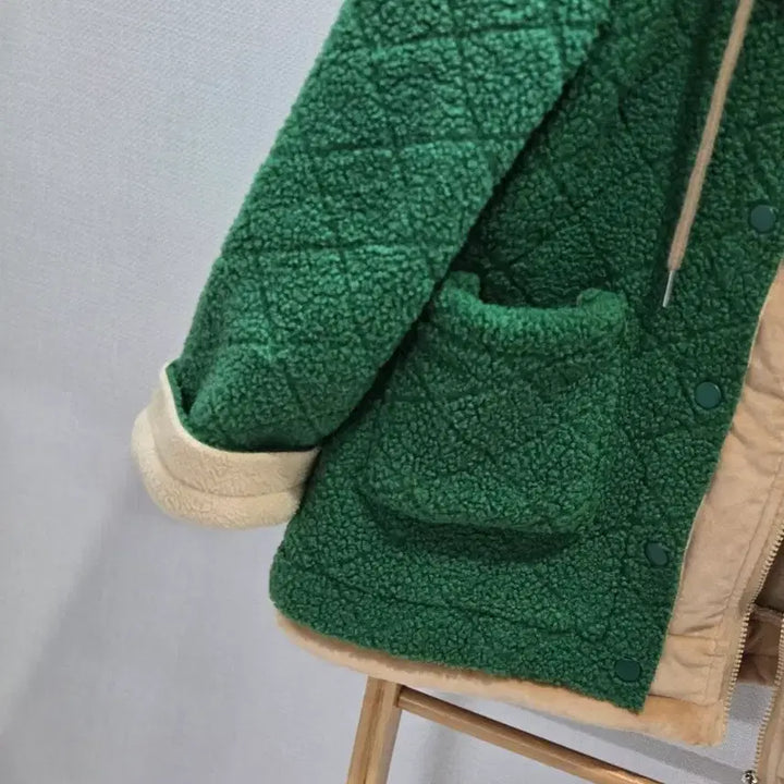 [BUNJANG] Big Size Puffy Jacket / 예쁜 뽀글이 빅사이즈 뽀글이 자켓