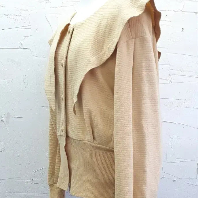 [BUNJANG] SYSTEM Big Collar Knit Blouse / SYSTEM 빅 카라 니트블라우스 55