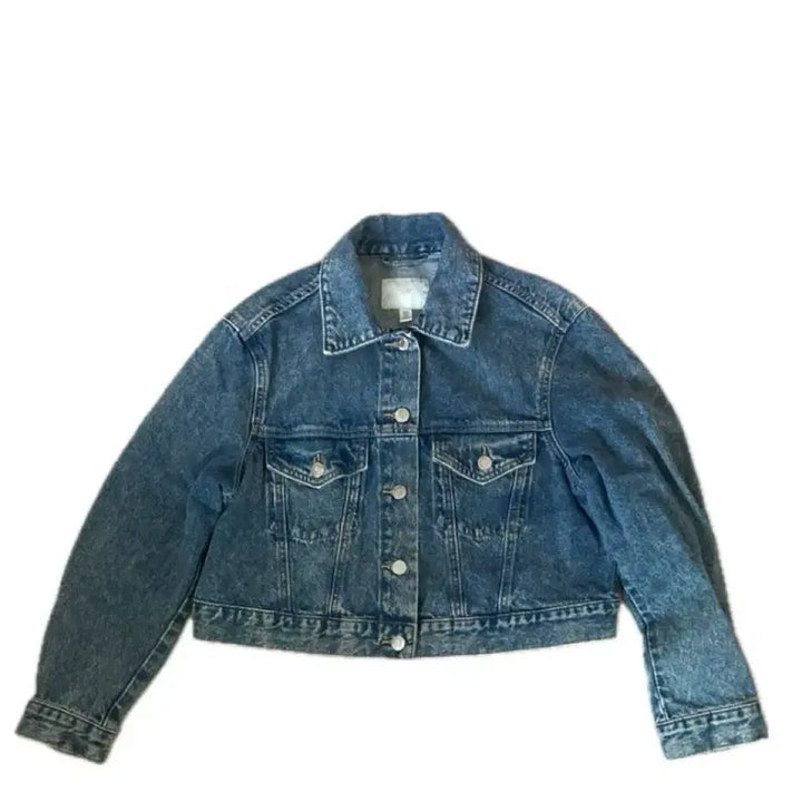 [BUNJANG] H&M Crop Denim Jacket / H&M 크롭 데님 청자켓