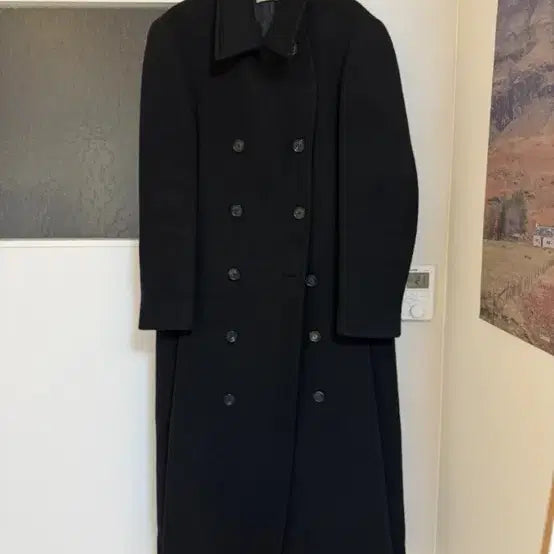 [BUNJANG] Suzy Recto Double Breasted Long Coat / 렉토 더블 브레스트 수지 롱코트