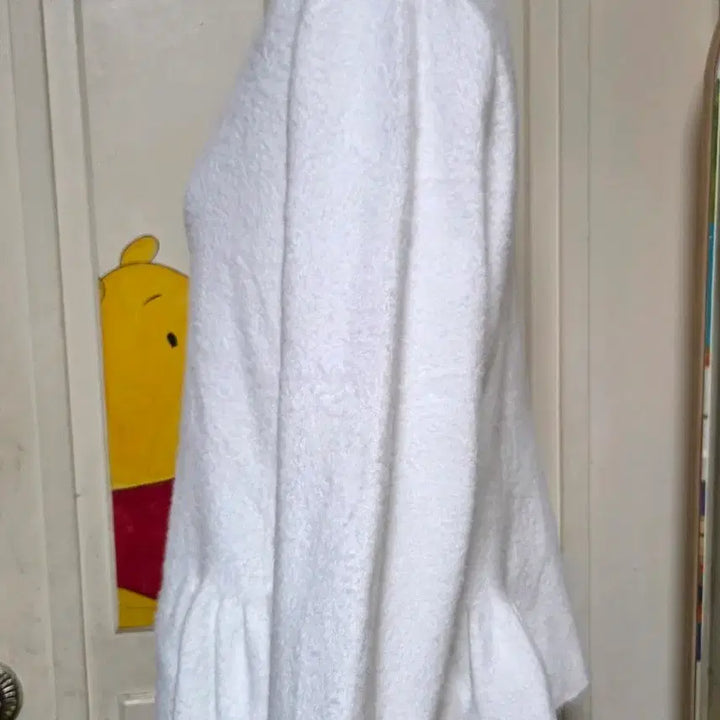 [BUNJANG] White Ruffle Design Cardigan / (FREE) 화이트 러플 디자인 가디건겸 니트티