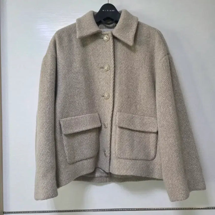 [BUNJANG] MICHA Wool Pocket Coat Jacket / MICHA 미샤 울 포켓 코트 자켓