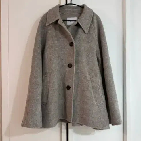 [BUNJANG] MoHan Alpaca Semi Half Coat S / 모한 알파카 세미 하프 코트 s