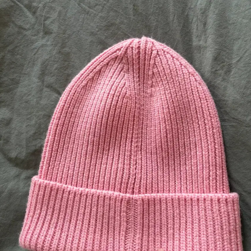 [BUNJANG] Versace Pink Wool Knit Beanie / 정품 베르사체 핑크 울 니트 비니