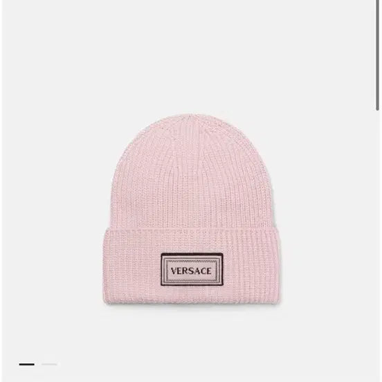 [BUNJANG] Versace Pink Wool Knit Beanie / 정품 베르사체 핑크 울 니트 비니