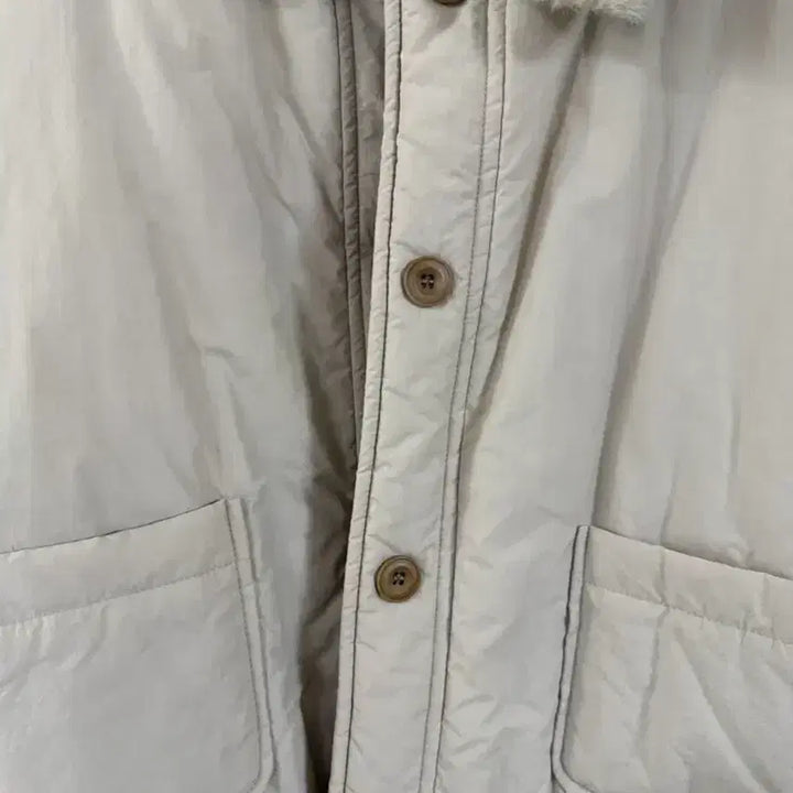 [BUNJANG] Ivory Short Padded Jacket / 아이보리 카라 숏패딩 뽀글이