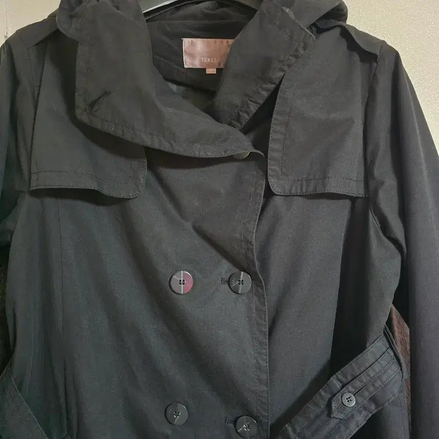 [BUNJANG] (G)I-DLE Tomboy Black Trench Coat (Size 55) / 상태좋음)Tomboy 톰보이 블랙 트렌치 코트 55사이즈