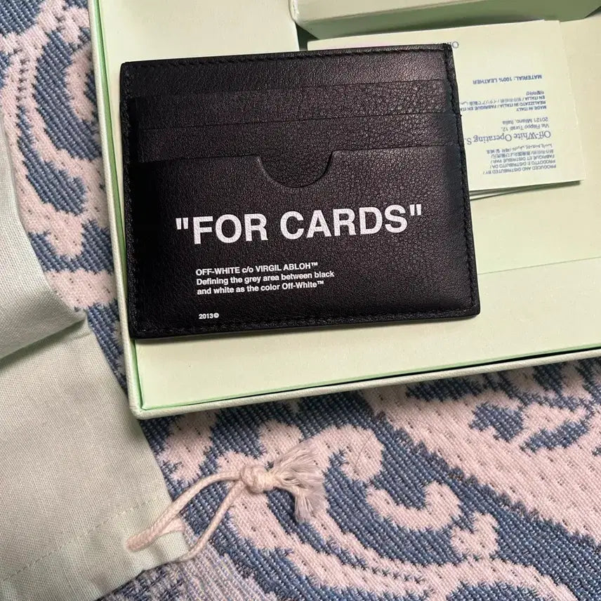 [BUNJANG] Off-White FOR CARDS Card Wallet / 오프화이트 "FOR CARDS" 카드지갑 블랙