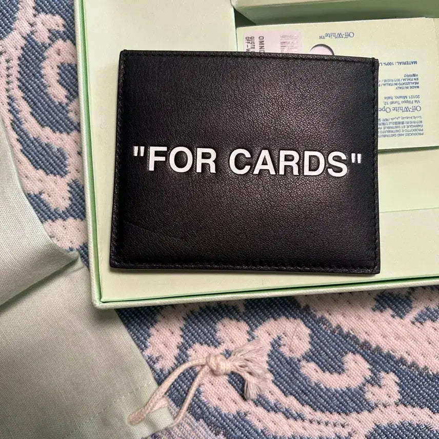 [BUNJANG] Off-White FOR CARDS Card Wallet / 오프화이트 "FOR CARDS" 카드지갑 블랙