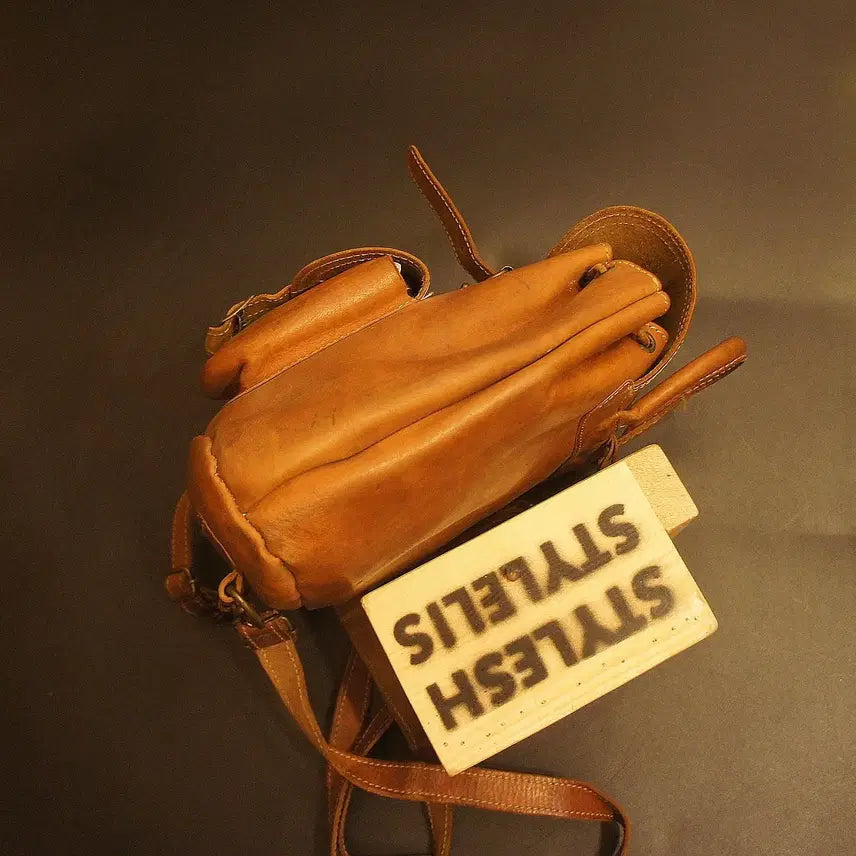 [BUNJANG] Vintage Leather Backpack / 507 백팩 가죽 배낭 가죽백 가죽가방 빈티지가방 여성가방 여자백