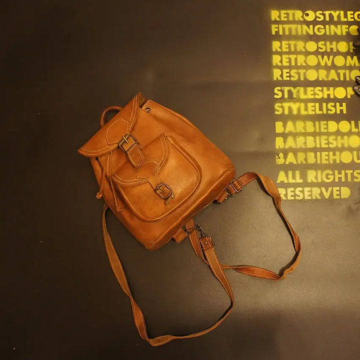 [BUNJANG] Vintage Leather Backpack / 507 백팩 가죽 배낭 가죽백 가죽가방 빈티지가방 여성가방 여자백