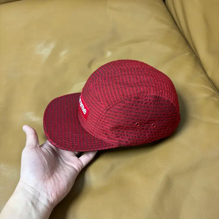 [BUNJANG] Supreme Camp Cap Red / 슈프림 캠프캡 모자 박스로고 리피터 레드