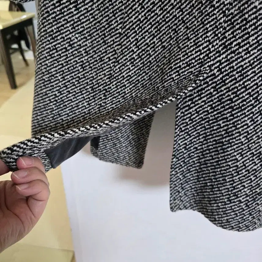 [BUNJANG] DIGIB Herringbone Double Long Coat (Size 77) / DIGIB 헤링본 더블 롱코트 77사이즈