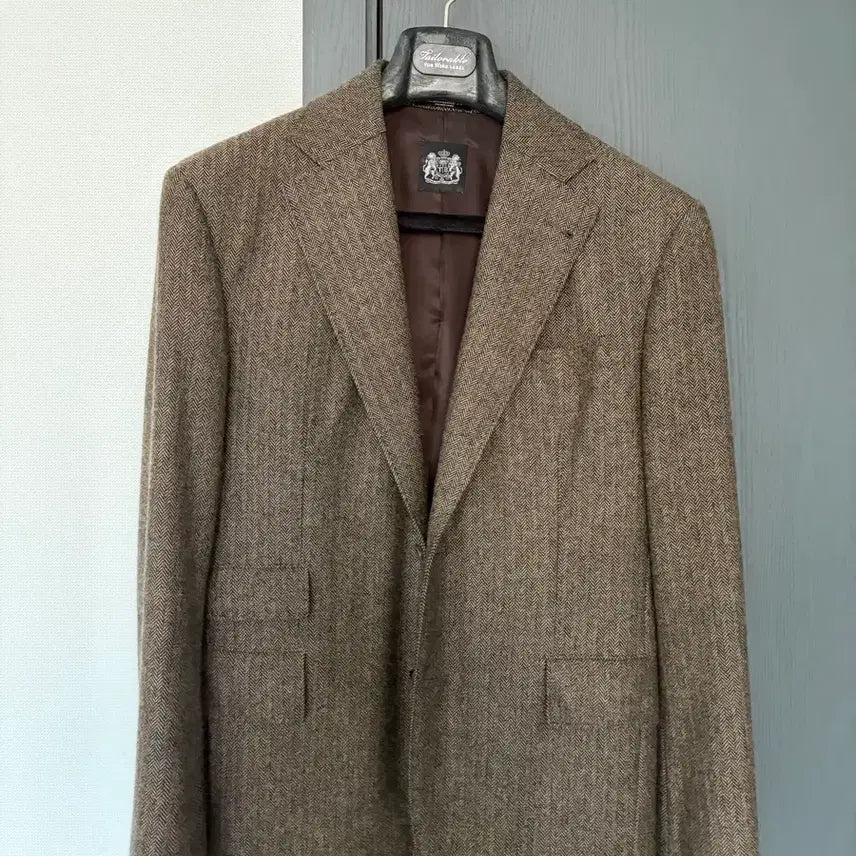 [BUNJANG] Tailorable Herringbone Jacket / 테일러블 와인라벨 헤링본 자켓