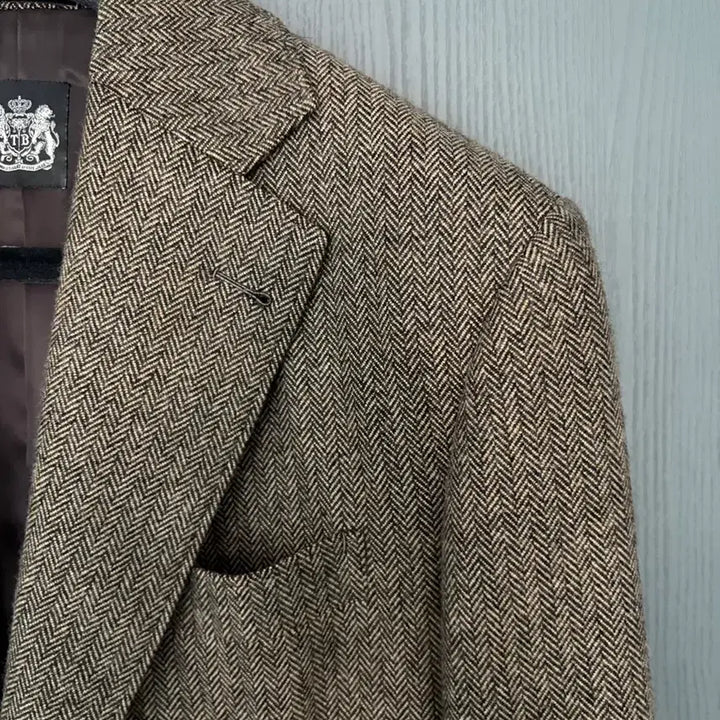 [BUNJANG] Tailorable Herringbone Jacket / 테일러블 와인라벨 헤링본 자켓