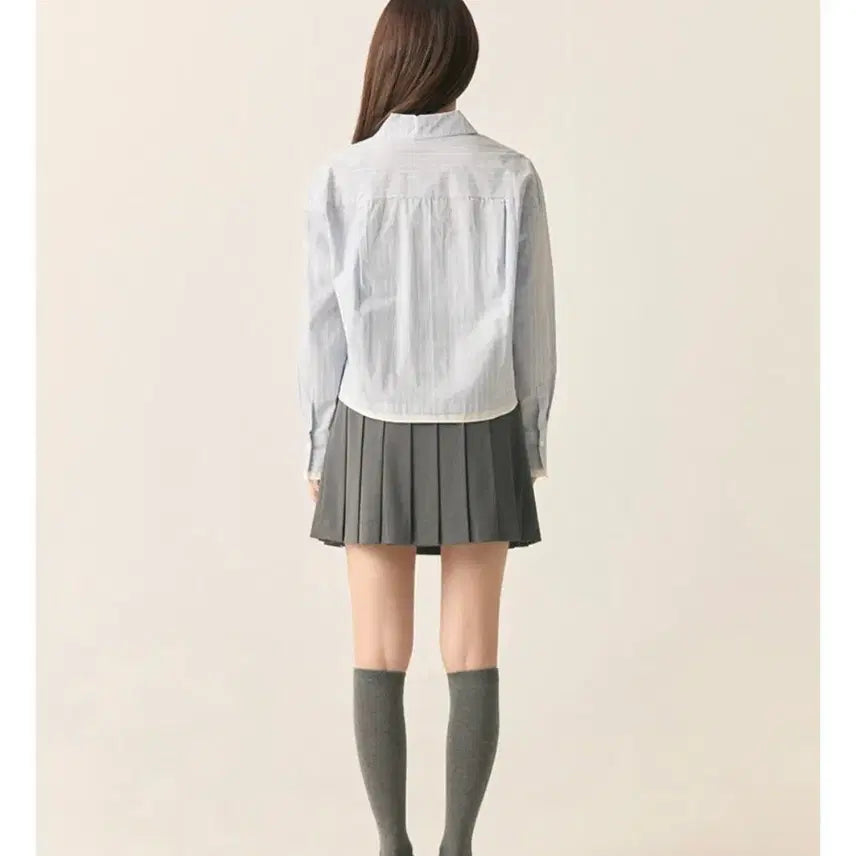 [BUNJANG] Roem Crop Shirt / 로엠크롭셔츠