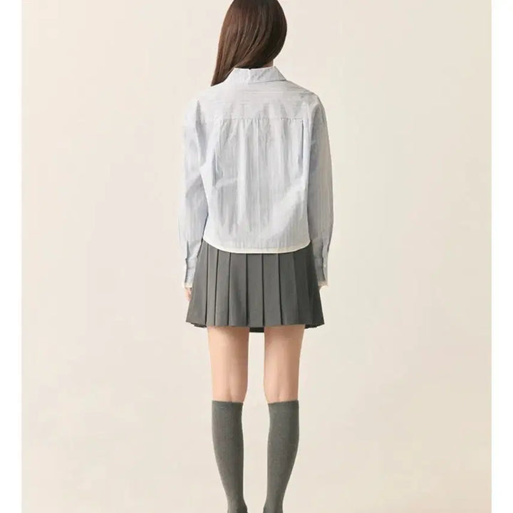 [BUNJANG] Roem Crop Shirt / 로엠크롭셔츠