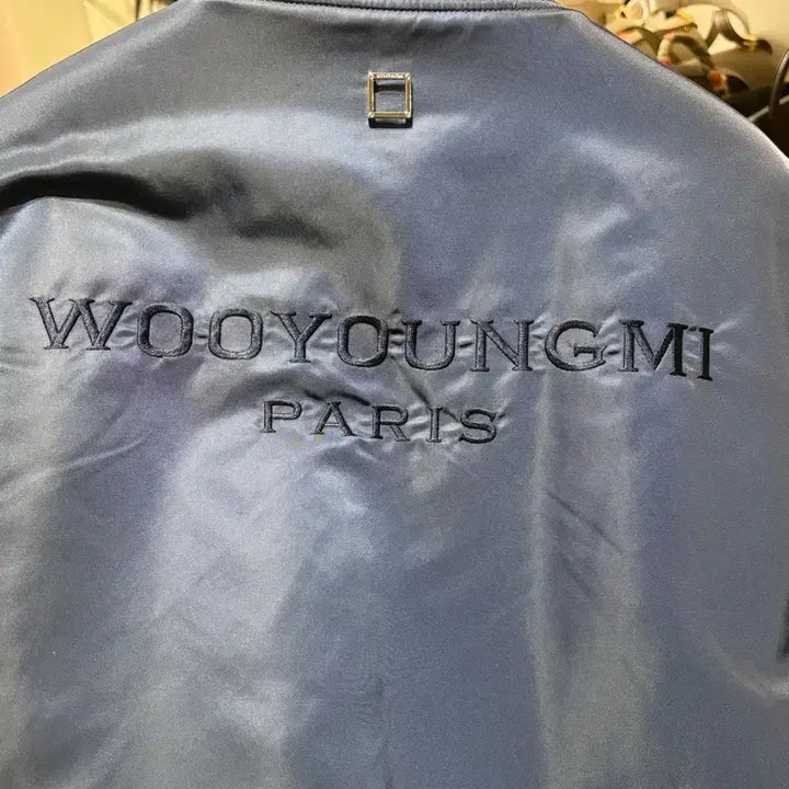 [BUNJANG] Wooyoungmi Back Logo Bomber Jacket / {새상품급}우영미 백로고 봄버자켓