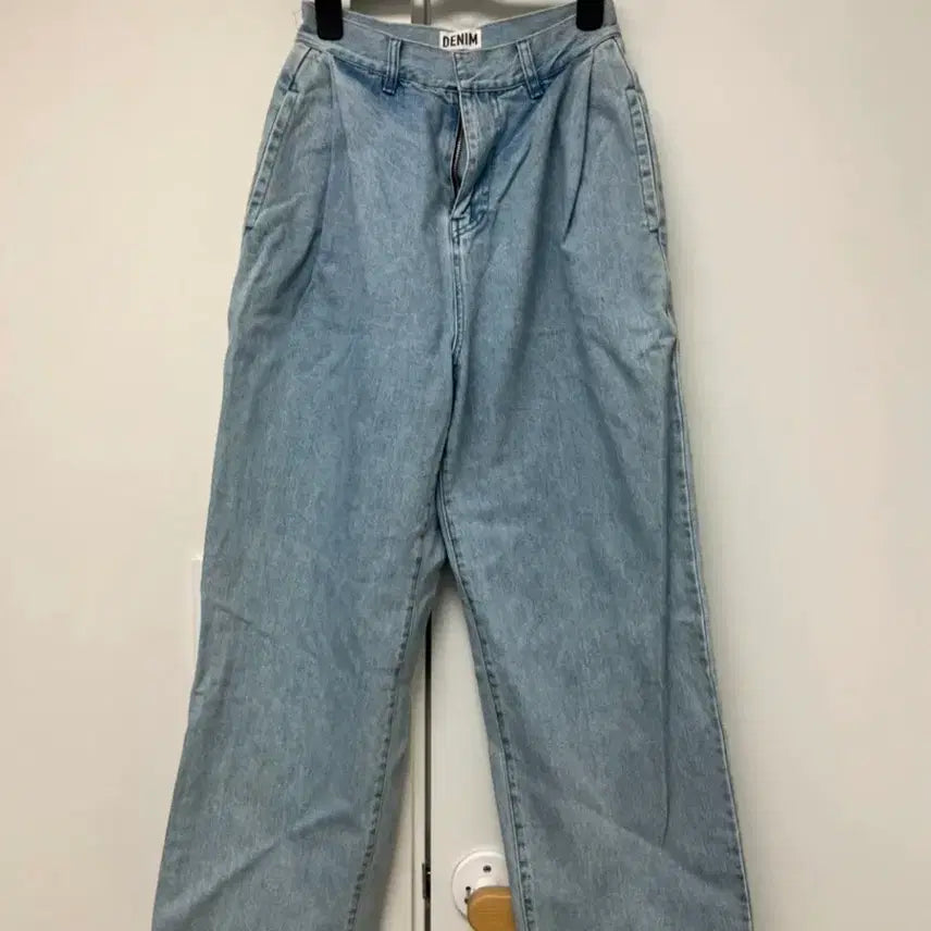 [BUNJANG] Amomento Denim Slacks / 아모멘토 핀턱 데님 슬랙스s