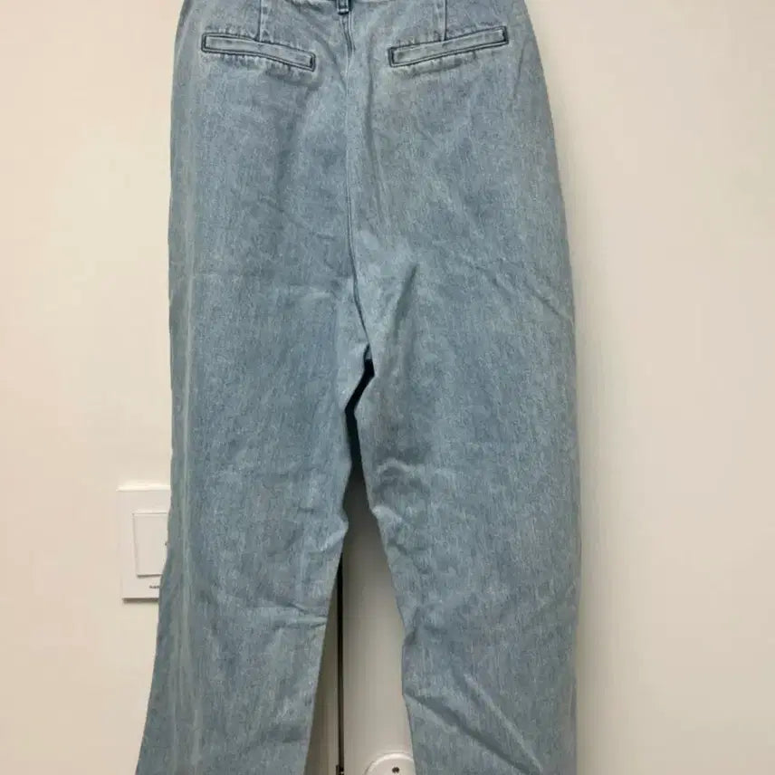 [BUNJANG] Amomento Denim Slacks / 아모멘토 핀턱 데님 슬랙스s