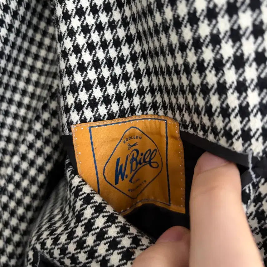 [BUNJANG] Tailorable Houndstooth Jacket / 테일러블 와인라벨 하운드투스 자켓