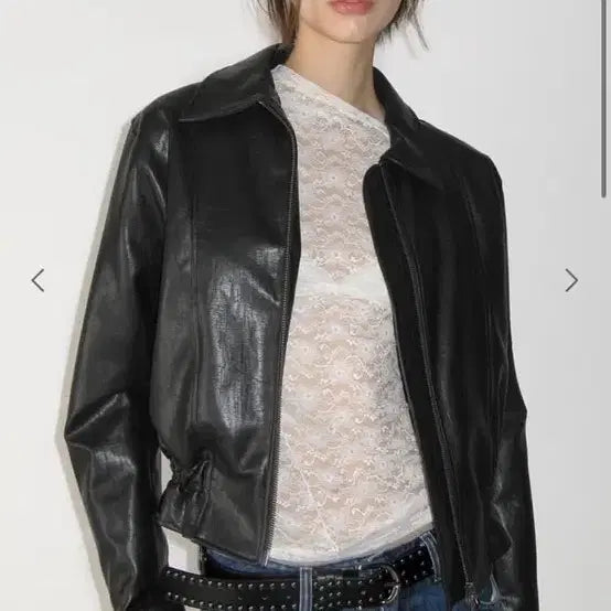 [BUNJANG] Sunburn Project Leather Jacket / 썬번프로젝트 레더자켓