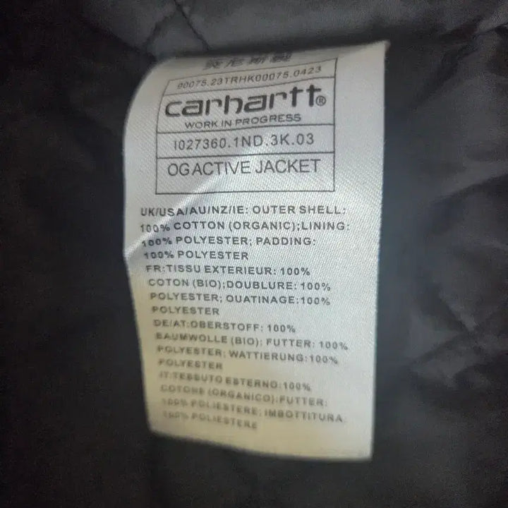[BUNJANG] Carhartt WIP Active OG / 칼하트 WIP 액티브 OG