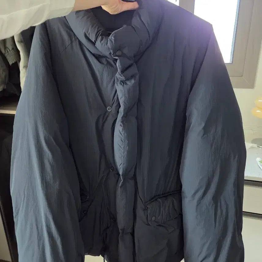 [BUNJANG] Thomas More Navy Short Padded Jacket (Size L) / 토마스모어 숏패딩 네이비 L (100)