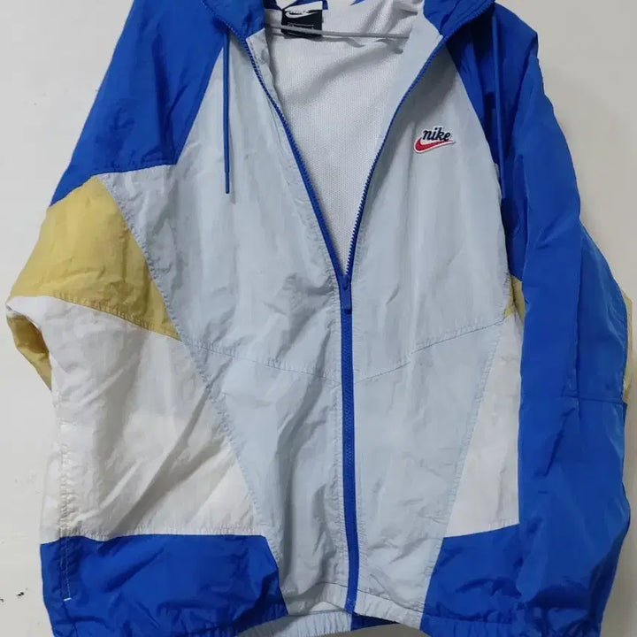[BUNJANG] Nike Windbreaker Blue/White/Yellow / 나이키 바람막이 블루/화이트/옐로우