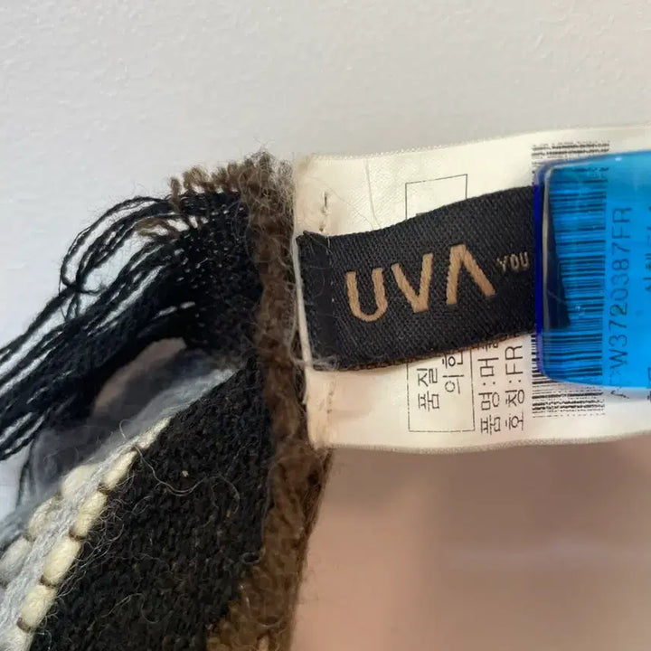 [BUNJANG] UVA Brown Check Pattern Muffler / UVA 브라운 체크 패턴 머플러 F