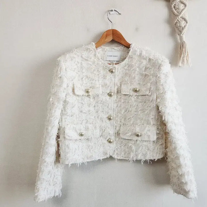 [BUNJANG] Thunder Market Tweed Jacket / 선더마켓 트위드자켓 55-66