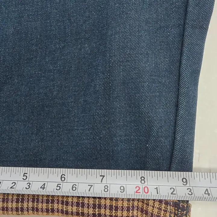 [BUNJANG] EVISU Checkered Denim Shorts / 에비수 체크 배색 데님 반바지