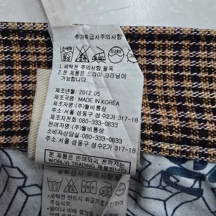 [BUNJANG] EVISU Checkered Denim Shorts / 에비수 체크 배색 데님 반바지