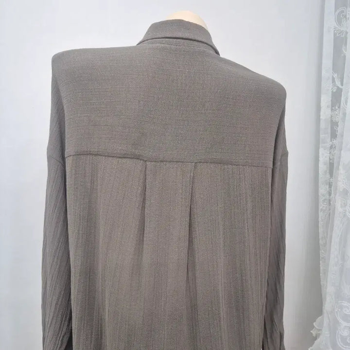 [BUNJANG] Zara Brown Long Shirt / 자라 롱 기장 브라운 셔츠 남방