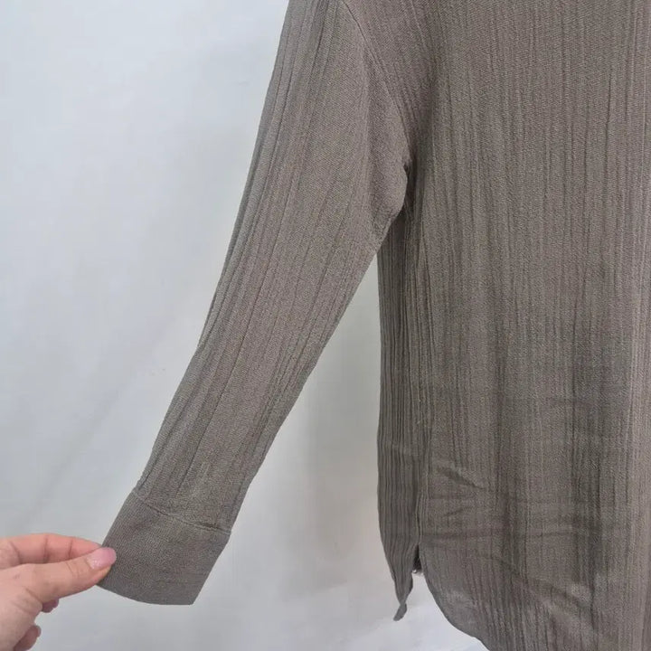 [BUNJANG] Zara Brown Long Shirt / 자라 롱 기장 브라운 셔츠 남방