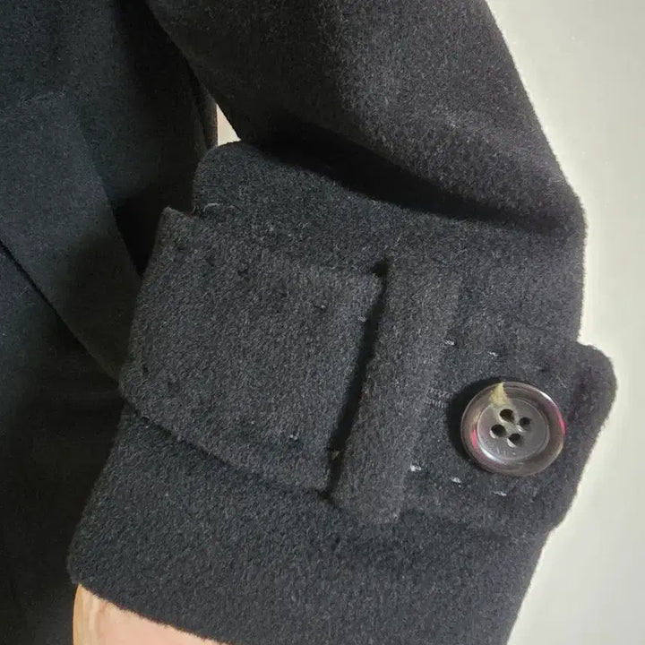 [BUNJANG] JOINUS Black Wool Coat (Size 66) / JOINUS 조이너스 숄카라 블랙 모직코트 66사이즈