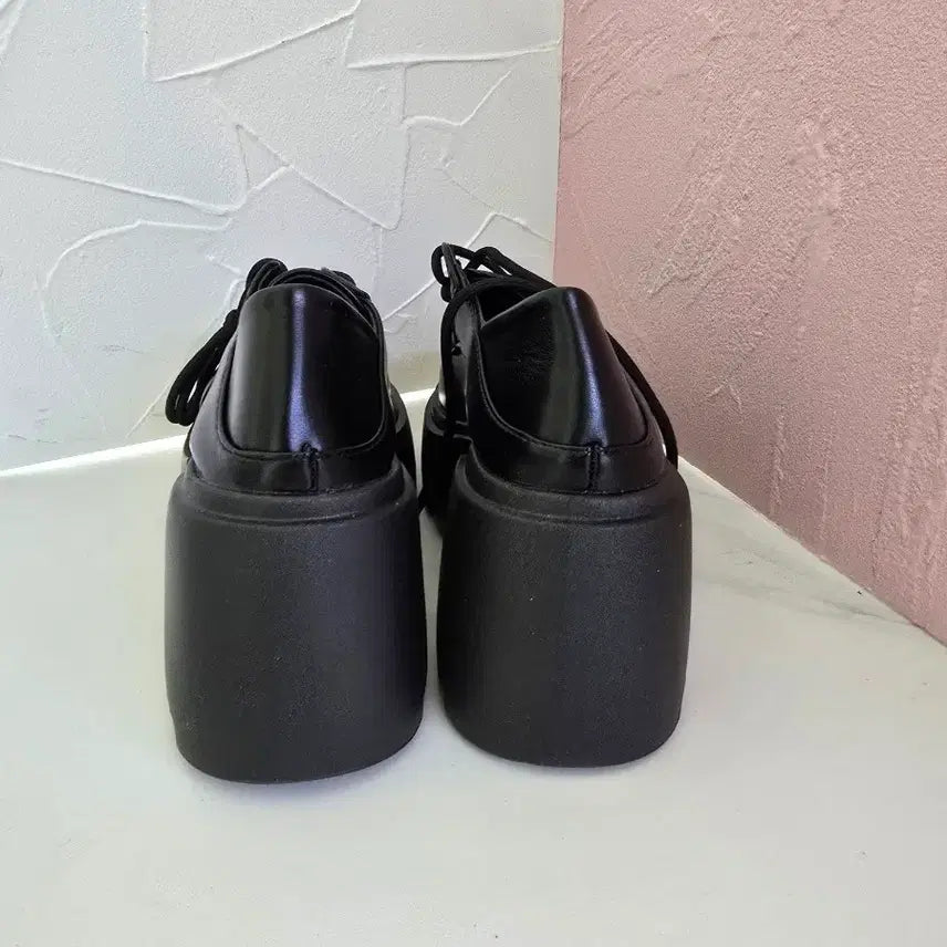 [BUNJANG] Black Chunky Heel Round Toe Loafers / 365.(235mm)블랙 뭉툭굽 둥근코 로퍼