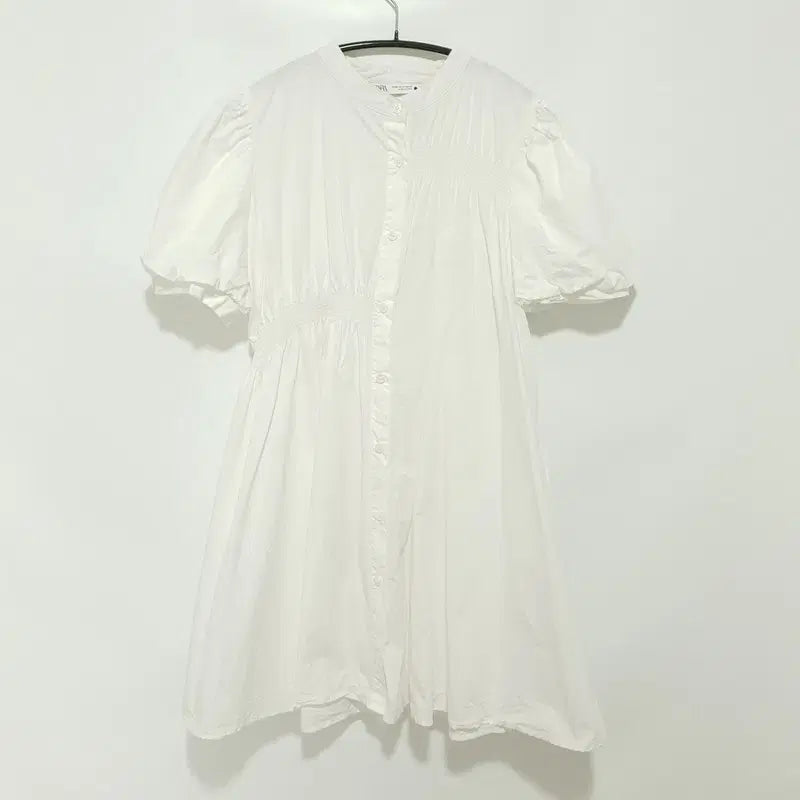 [SOLD OUT] 자라 언발 퍼프 소매 원피스 M_S0345