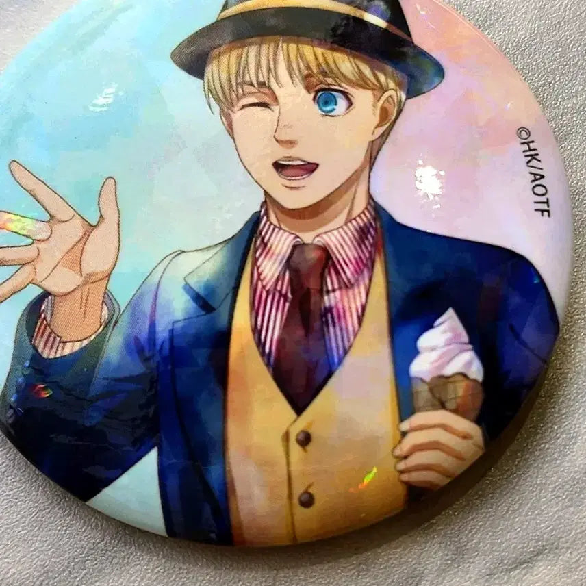 [BUNJANG] Attack on Titan Armin Final Break Time Can Badge / 진격의 거인 아르민 파이널 브레이크 타임 캔뱃지