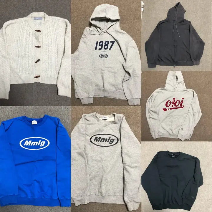[BUNJANG] Hoodie Sweatshirt Knit Bundle Set / 후드티 맨투맨 니트 7개 일괄 판매