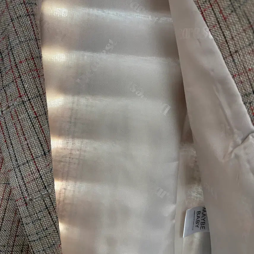 [BUNJANG] Maybebaby Dearest Check Jacket / 메이비베이비 Dearest 체크 자켓