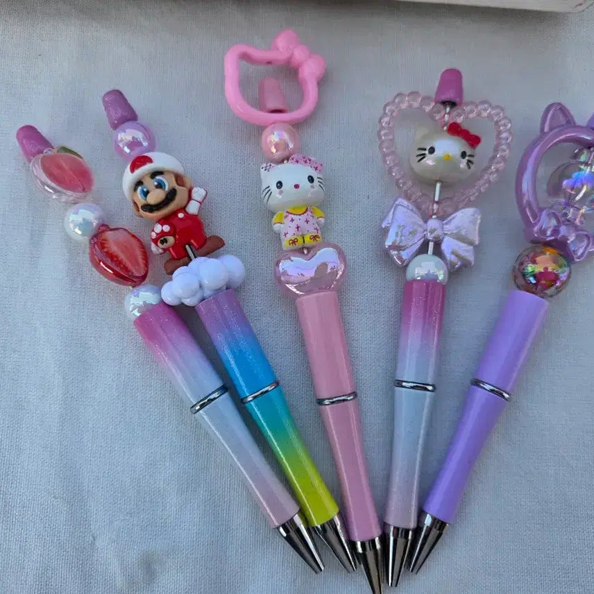 [BUNJANG] Character Ballpoint Pen Decoration / 키티 캐릭터 볼펜 꾸미기 볼꾸 판매합니다!