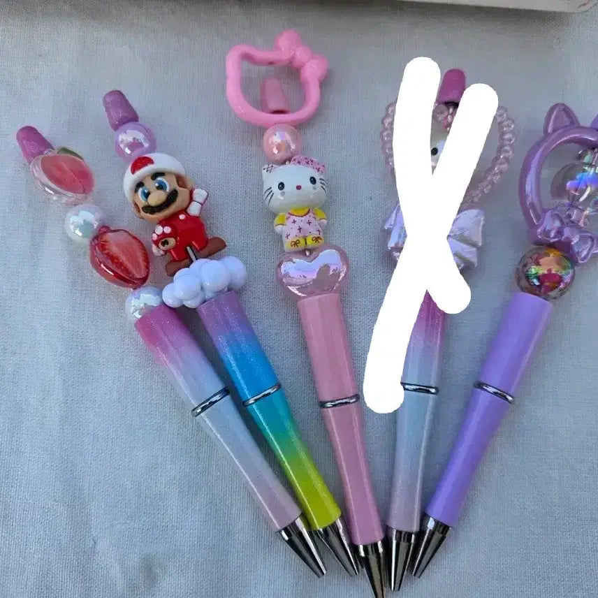 [BUNJANG] Character Ballpoint Pen Decoration / 키티 캐릭터 볼펜 꾸미기 볼꾸 판매합니다!