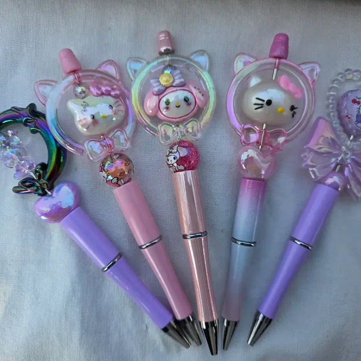 [BUNJANG] Character Ballpoint Pen Decoration / 키티 캐릭터 볼펜 꾸미기 볼꾸 판매합니다!